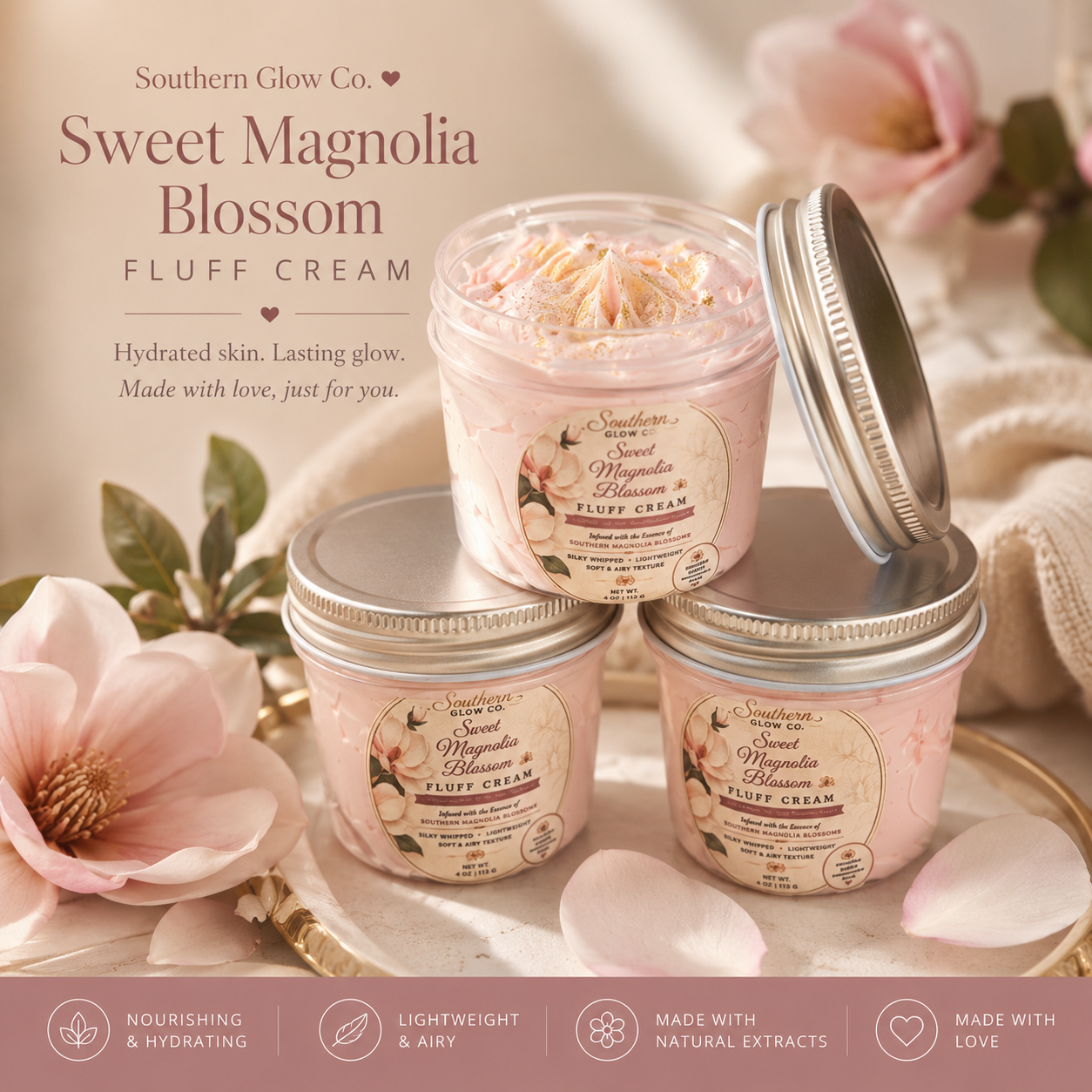 Sweet magnolia Blossom Fluff cream
