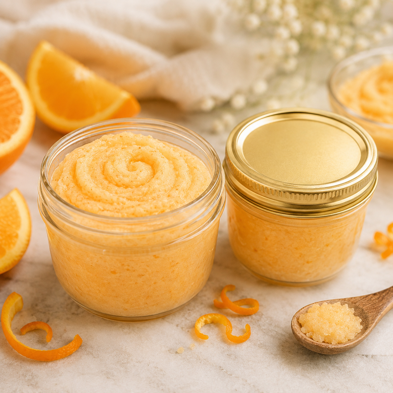 Orange Peel Whipped Sugar Scrub